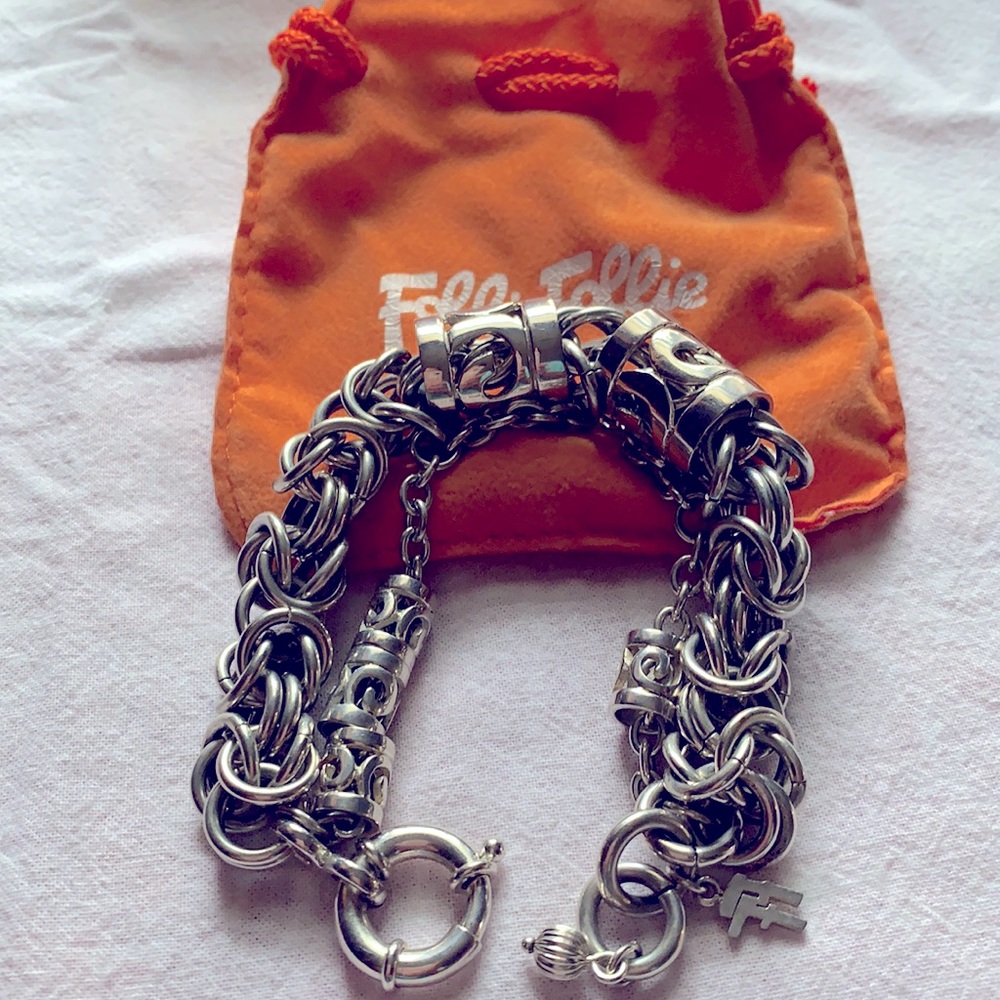 Folli Follie chunky silver bracelet